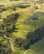 Aerial view of the par 5 6th