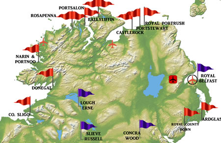 Western Ireland Golf Course Map