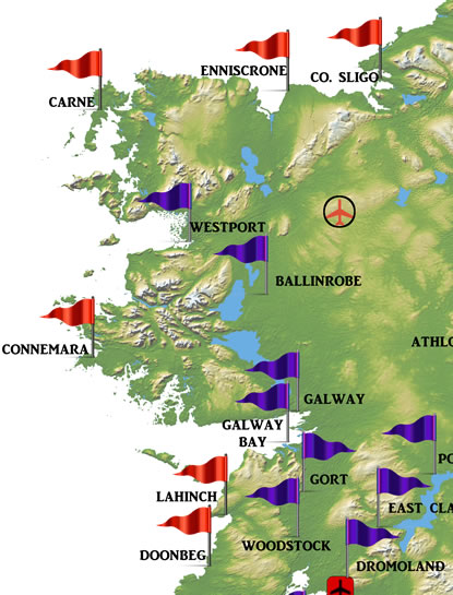 Western Ireland Golf Course Map